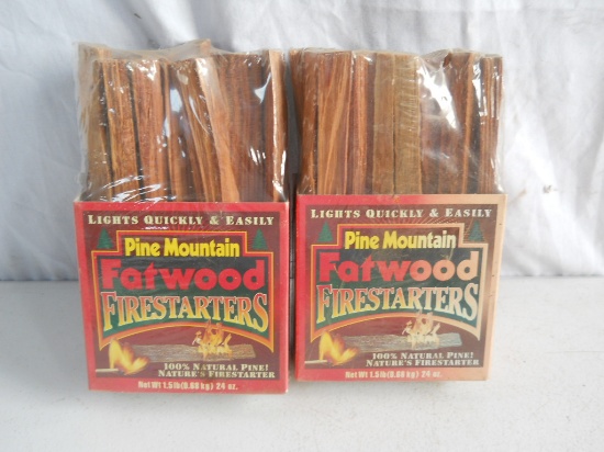 Lot of 2 Packages Fatwood Firestarters