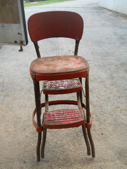 Old Metal Booster Seat