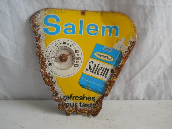 Salem Cigarettes Metal Sign Thermometer
