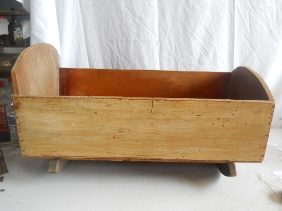 Old Wooden Baby Cradle