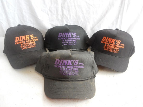 Lot of 5 Vintage Promo Hats for Dinks Inc.