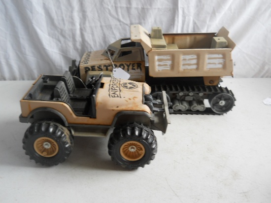 Set of 2 Tonka Military Vehicles
