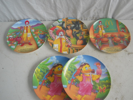 Lot of 5 McDonalds Melamine Plates