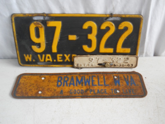 West Virginia License Plate Set