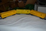 (3) American Flyer 639 Boxcars