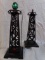 Lot of 2 Louis Marx & Co. Revolving Beacon Towers