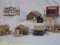 Lot of 9: HO scale Coalfield town pieces