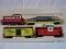 Playart Set, Includes RR Fire Dept Engine w/ Ladder Car, Boxcar & Fire Fighters Caboose