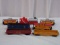 Lot of 7 Includes (2) Chessie System Caboose, (3) Gondola, (1) Union Pacific Caboose & (1) Track Cle