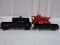 Lot of 4 Train Cars Including Caboose, Tanker & 2 Coal Cars