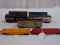 Lot of 7 Cars Includes (2) Flat Cars & (5) Boxcars