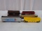 Mixed Lot of Flat Cars, Hoppers & Boxcars (8 Total Cars)
