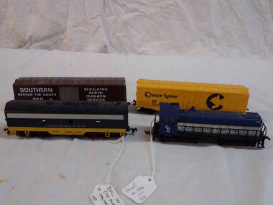 Lot of 4 H.O Trains