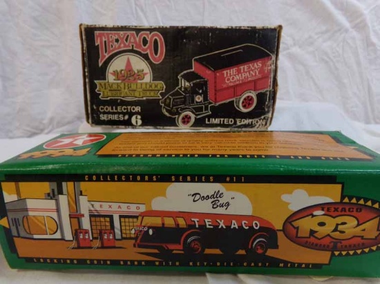 2 collectable Ertl Texaco Banks series #6 & 11
