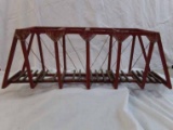 BW Wooden trestle pre-war American Flyer bridge