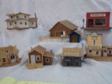 Lot of 9: HO scale Coalfield town pieces