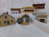 Lot of 6: HO scale coalfield town pieces
