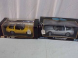 (2) Model Cars Includes (1) Welly 1999 Chevy Corvette & Maisto 1992 Corvette ZR1