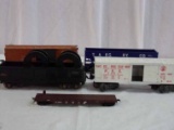 (5) Train Cars Includes (2) Boxcars, Gondola, Car Hauling Cable & Conrail Flat Car