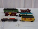 Lot of 6 Includes (6) 2 Tanker (1 Is Union 76) 2 Caboose, Bachmann F3 Diesel Loco & Union Pacific Co
