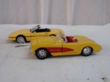 (2) Model Cars - 1957 Corvette (1/24th) & Franklin Mint 1986 Corvette