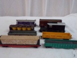 Mixed Lot of Cars (8) Total Includes N&W Maintenance Car , Gondolas, Boxcar & Caboose