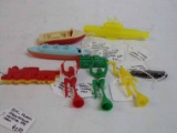 Lot of plastic toys & Post cereal Premium toys