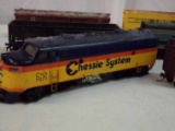 (9) Assorted Train Cars Includes Chessie System Engine