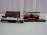 (6) Assorted Train Cars Includes Spectrum by Bachmann Engine GP-30