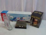 Misc Lot of Items Includes Earnhart Sr Coffee Cup, Boot Mug, Soap Dish & Petro Freedom Flyer Truck &