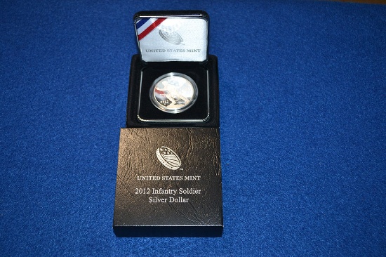 2012 US Mint Infantry Soldier Proof Silver Dollar