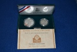 1992 US Mint Christopher Columbus Quincentenary Proof Silver Dollar and Silver Half