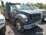 2000 Ford F650 Water Truck, CAT ENGINE, SPICER 7 SPEED TRANSMISSION, CREW CAB 4DOOR, WATER TANK AND