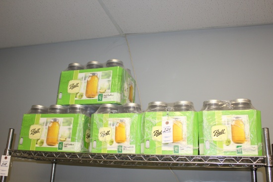 5 New Cases Of Ball Half Gallon Canning Jars.