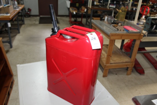 Blitz Spill-proof 5 Gallon Metal Gas Can.