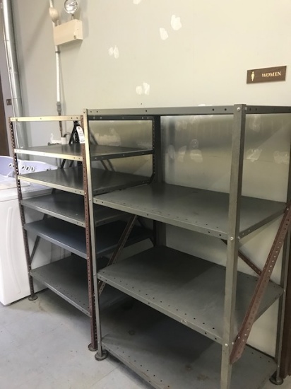 Lot of Metal shelving