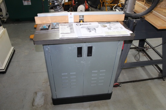 Rockler Router Cabinet W/porter-cable Router & Prolift.