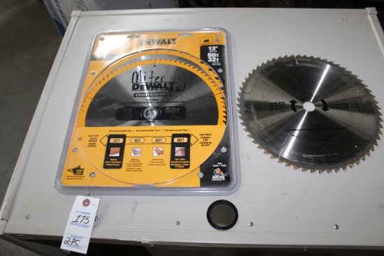 Dewalt 12" 80t & 32t Fast Cut & Fine Finish Saw Blades