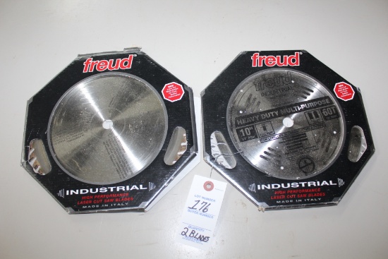 Freud 10" Saw Blades. One New & One Used.