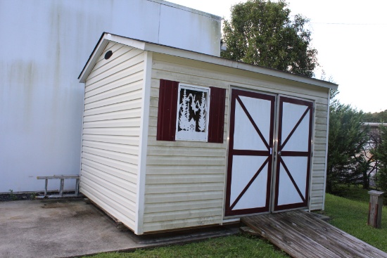 Leonard 10'x12' Utility Building W/vinyl Siding & Shingle Roof.