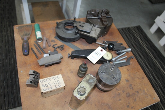 Hardinge Model Hc Cutting Guide, 3-jaw Chuck And More..
