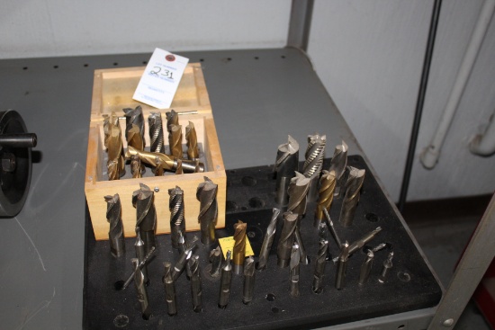 1 Lot Of End Mill Bits.