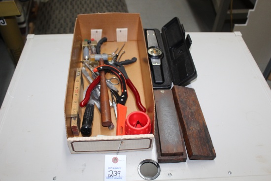 Box Lot Of Misc. Tools.