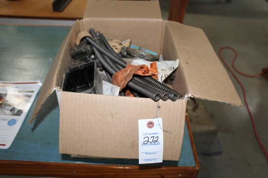 Box Of Machinery Parts And Hardware.