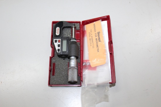 Starrett No. 756 Digital Micrometer.