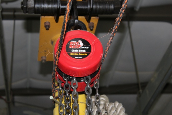 Torlin "big Red" 1 Ton Chain Fall.