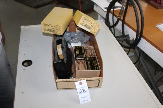 2 Boxes Of File Cleaners And Misc. Items.