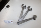 3 Adjustable Wrenches.