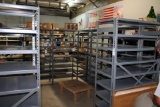 11 Sections Of Metal Shelving.