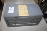 5 Drawer Cabinet With Drill Bits.